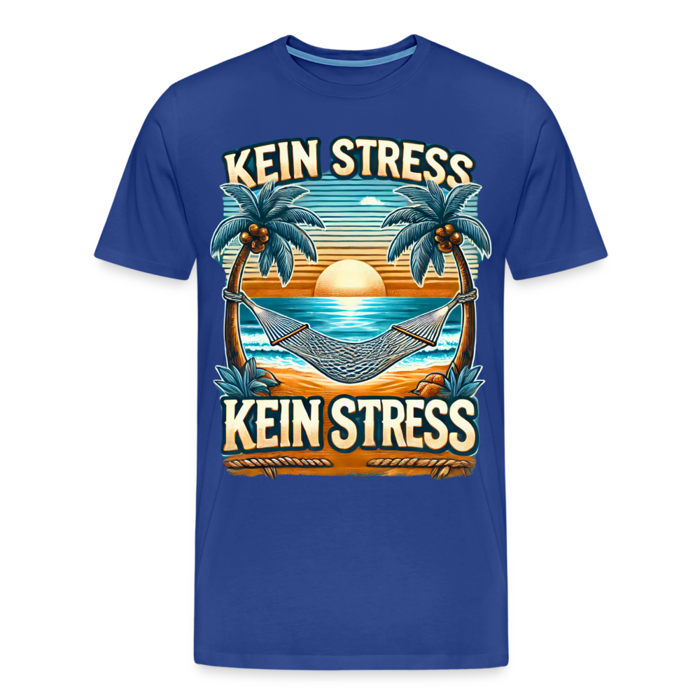 Boscho Kein Stress Premium Herren T-Shirt Limited Edition 2025 - Königsblau