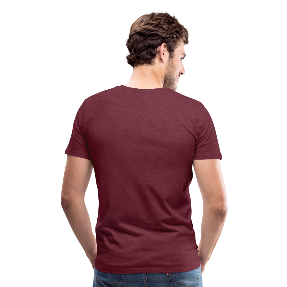 Boscho Kein Stress Premium Herren T-Shirt Limited Edition 2025 - Bordeauxrot meliert