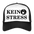 Boscho Kein Stress ® Trucker Cap Text deutsch KEIN STRESS mit Logo - Weiß/Schwarz