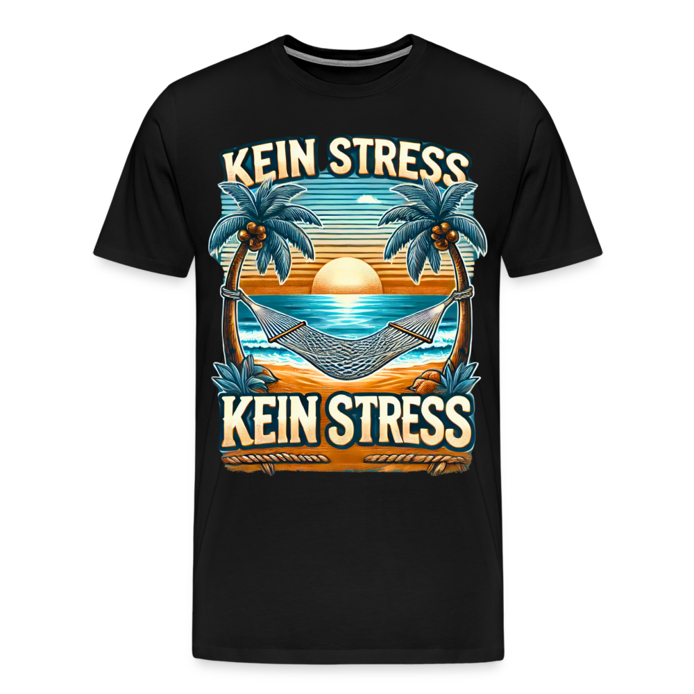 Boscho Kein Stress Premium Herren T-Shirt Limited Edition 2025 - Schwarz