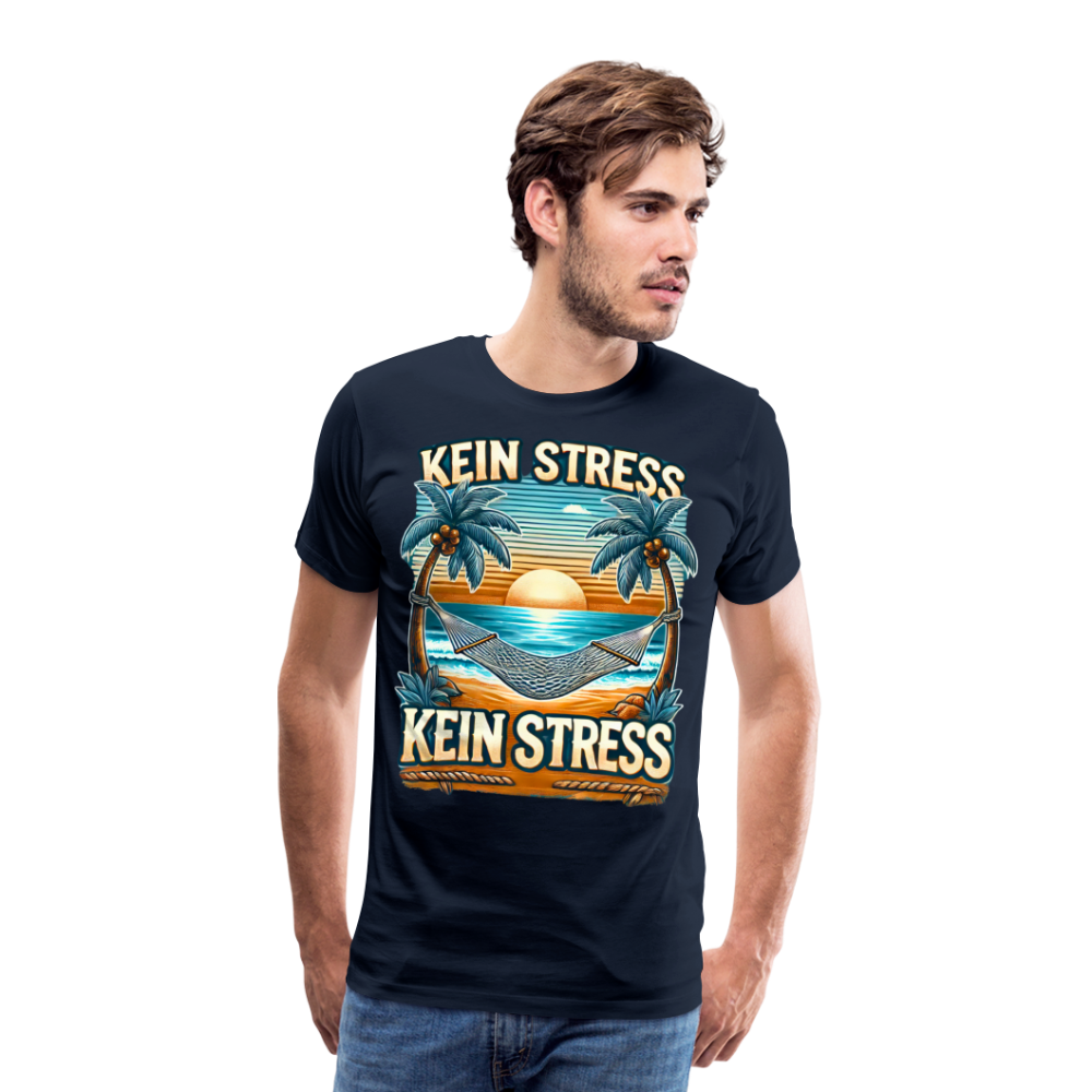 Boscho Kein Stress Premium Herren T-Shirt Limited Edition 2025 - Navy