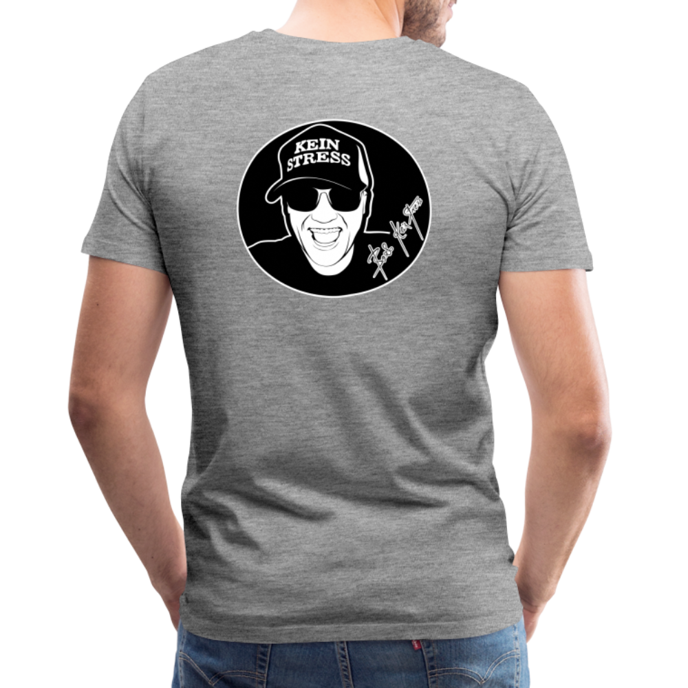 Boscho Kein Stress Premium Herren T-Shirt Limited Edition 2025 - Grau meliert