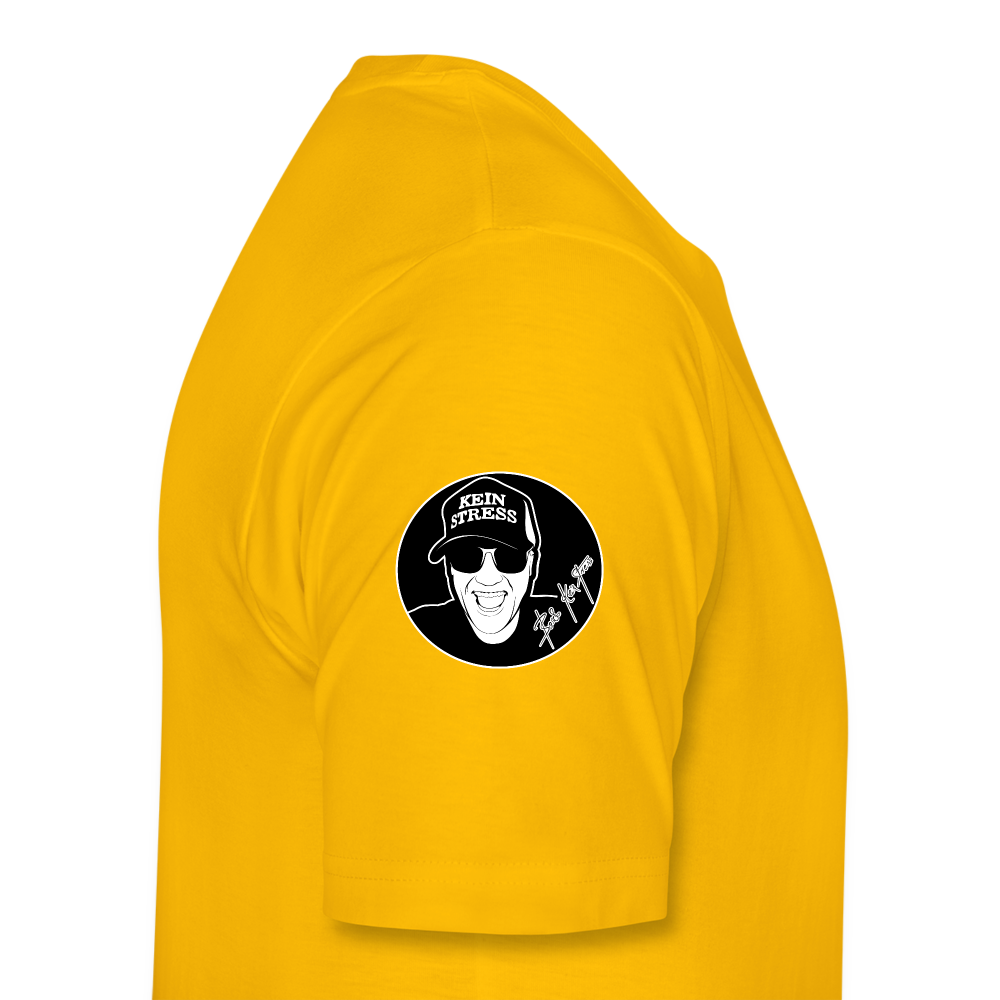 Boscho Kein Stress Premium Herren T-Shirt Limited Edition 2025 - Sonnengelb