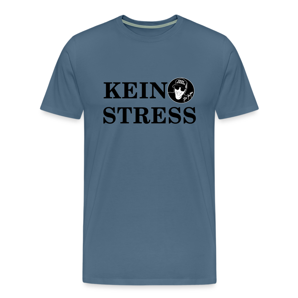 Boscho Kein Stress Premium Herren T-Shirt Limited Edition 2025 - Blaugrau