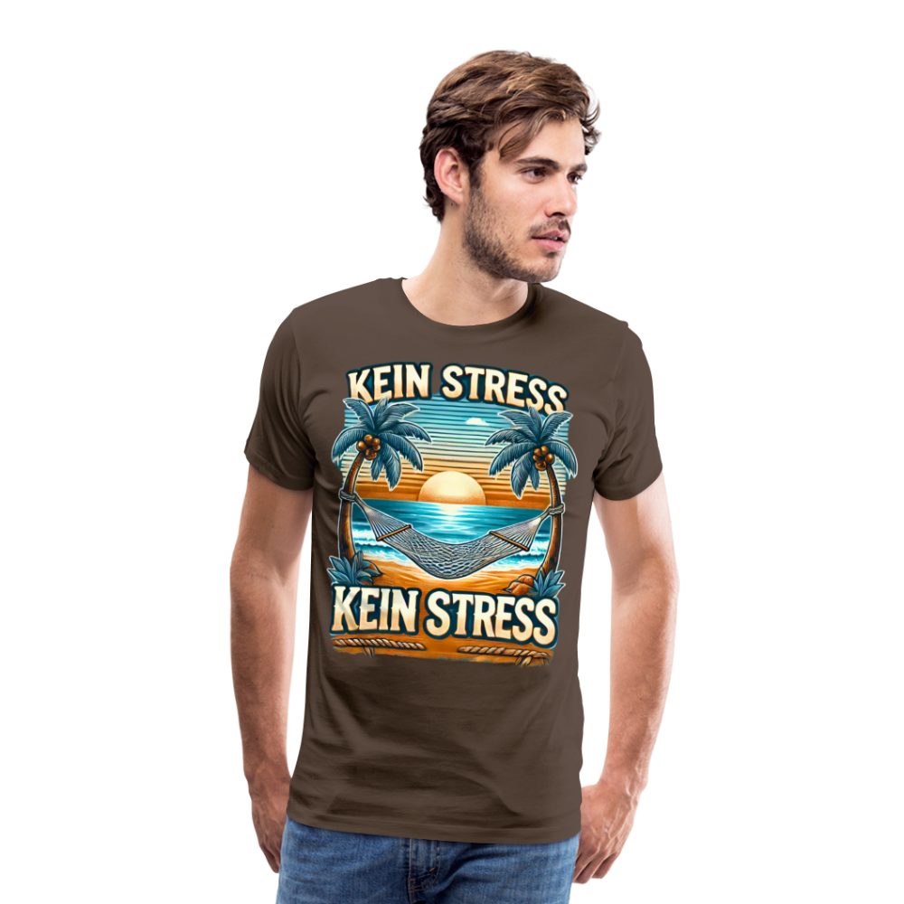 Boscho Kein Stress Premium Herren T-Shirt Limited Edition 2025 - Edelbraun