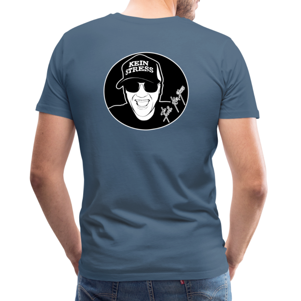 Boscho Kein Stress Premium Herren T-Shirt Limited Edition 2025 - Blaugrau