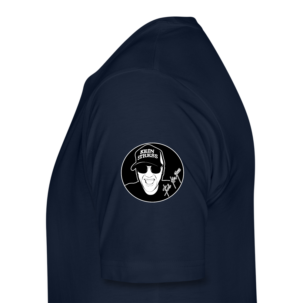 Boscho Kein Stress ® Hrvatska Wappen Premium Herren T-Shirt - Navy