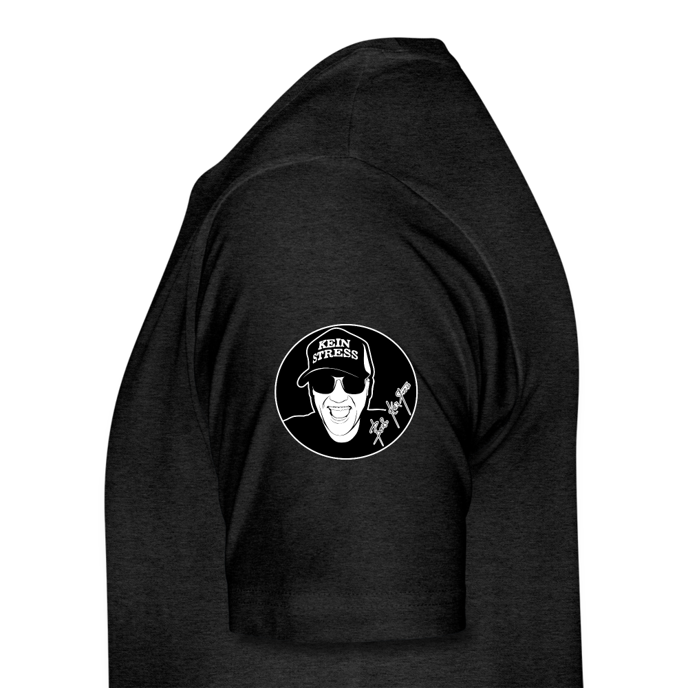 Boscho Kein Stress ® Hrvatska Shark Premium Herren T-Shirt - Anthrazit
