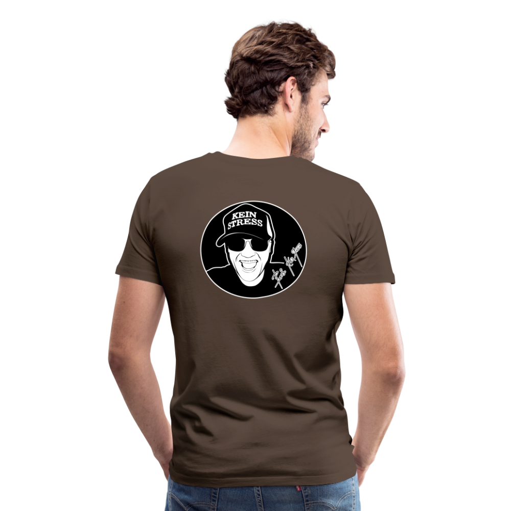 Boscho Kein Stress Premium Herren T-Shirt Limited Edition 2025 - Edelbraun