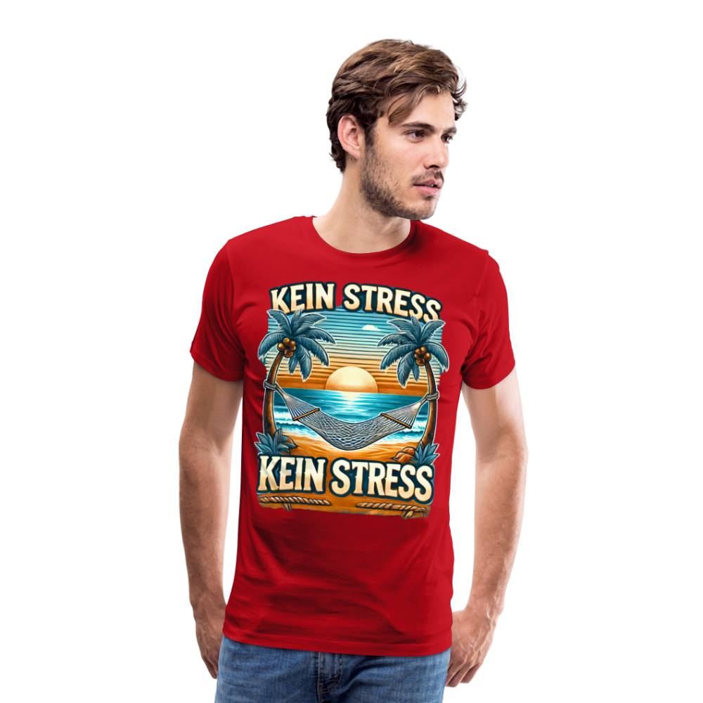 Boscho Kein Stress Premium Herren T-Shirt Limited Edition 2025 - Rot
