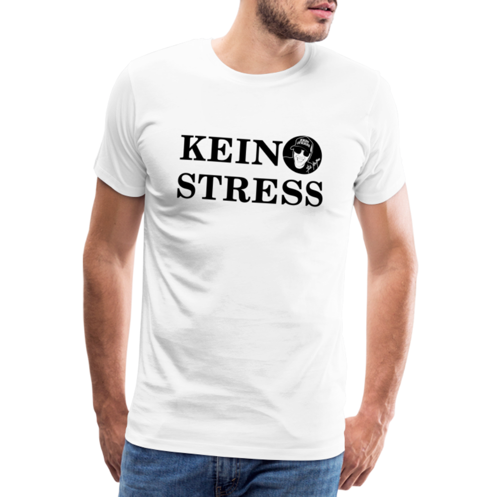 Boscho Kein Stress Premium Herren T-Shirt Limited Edition 2025 - Weiß