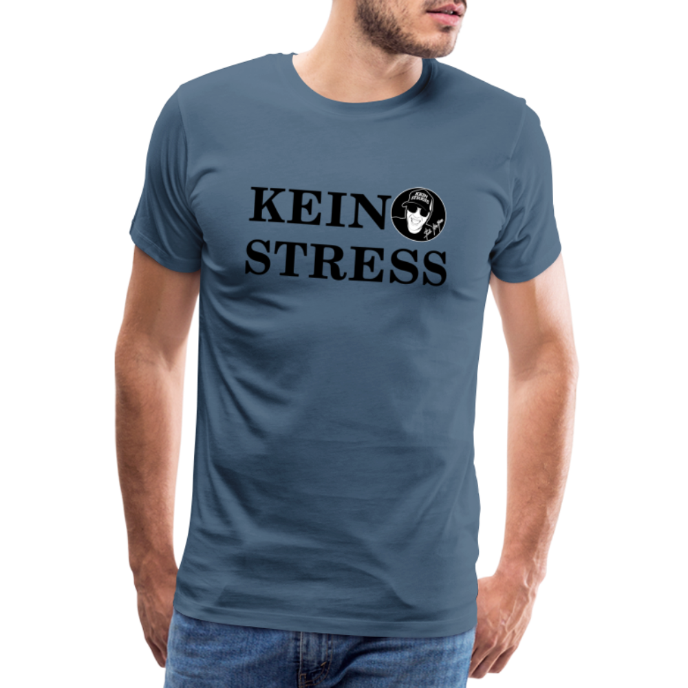 Boscho Kein Stress Premium Herren T-Shirt Limited Edition 2025 - Blaugrau
