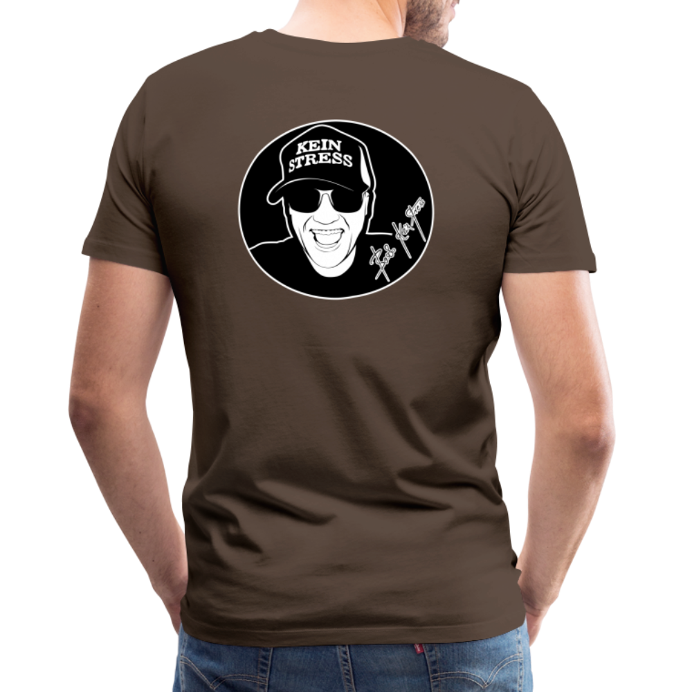 Boscho Kein Stress Premium Herren T-Shirt Limited Edition 2025 - Edelbraun