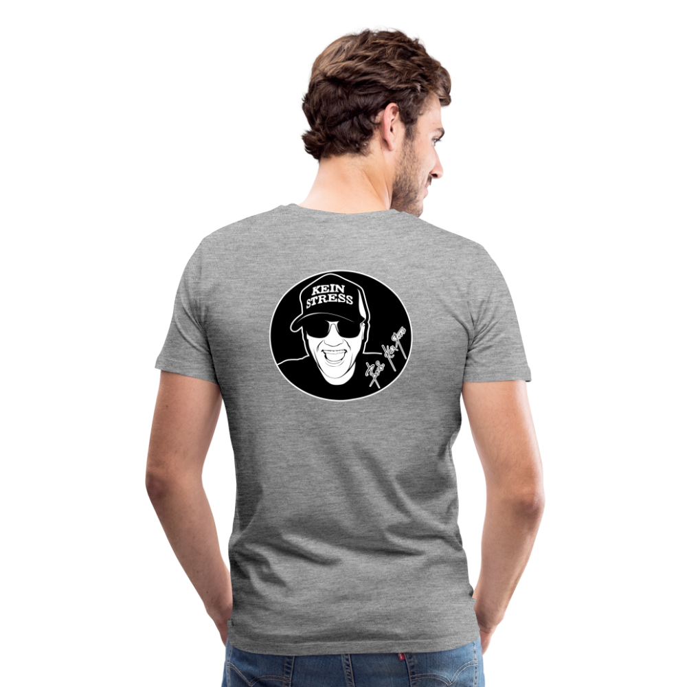 Boscho Kein Stress Premium Herren T-Shirt Limited Edition 2025 - Grau meliert