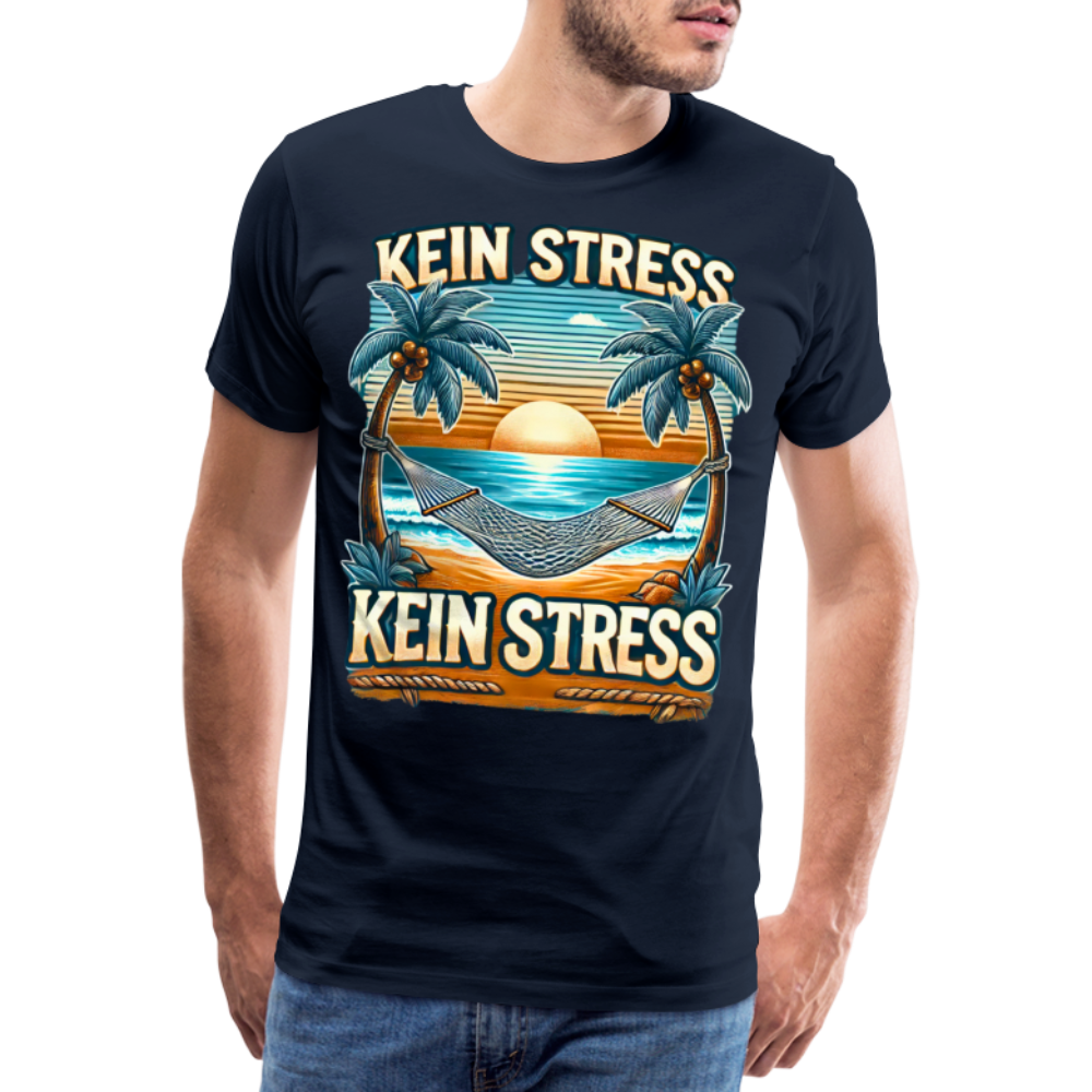 Boscho Kein Stress Premium Herren T-Shirt Limited Edition 2025 - Navy