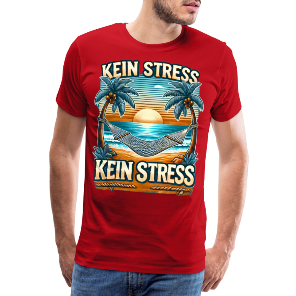 Boscho Kein Stress Premium Herren T-Shirt Limited Edition 2025 - Rot