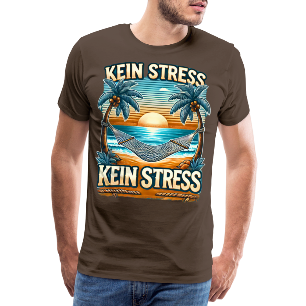 Boscho Kein Stress Premium Herren T-Shirt Limited Edition 2025 - Edelbraun