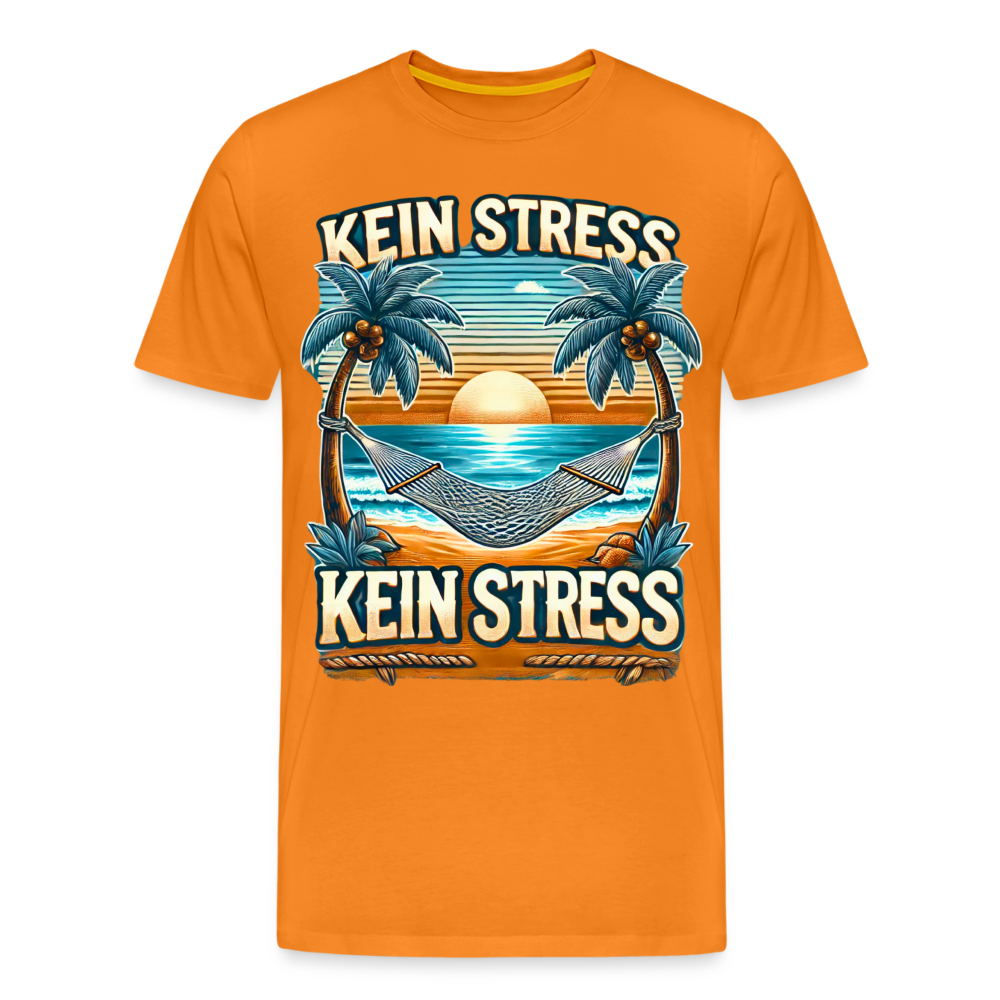 Boscho Kein Stress Premium Herren T-Shirt Limited Edition 2025 - Orange