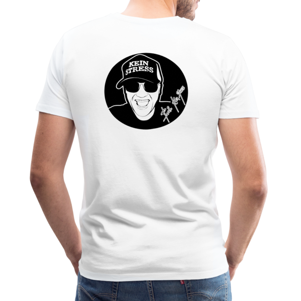 Boscho Kein Stress Premium Herren T-Shirt Limited Edition 2025 - Weiß