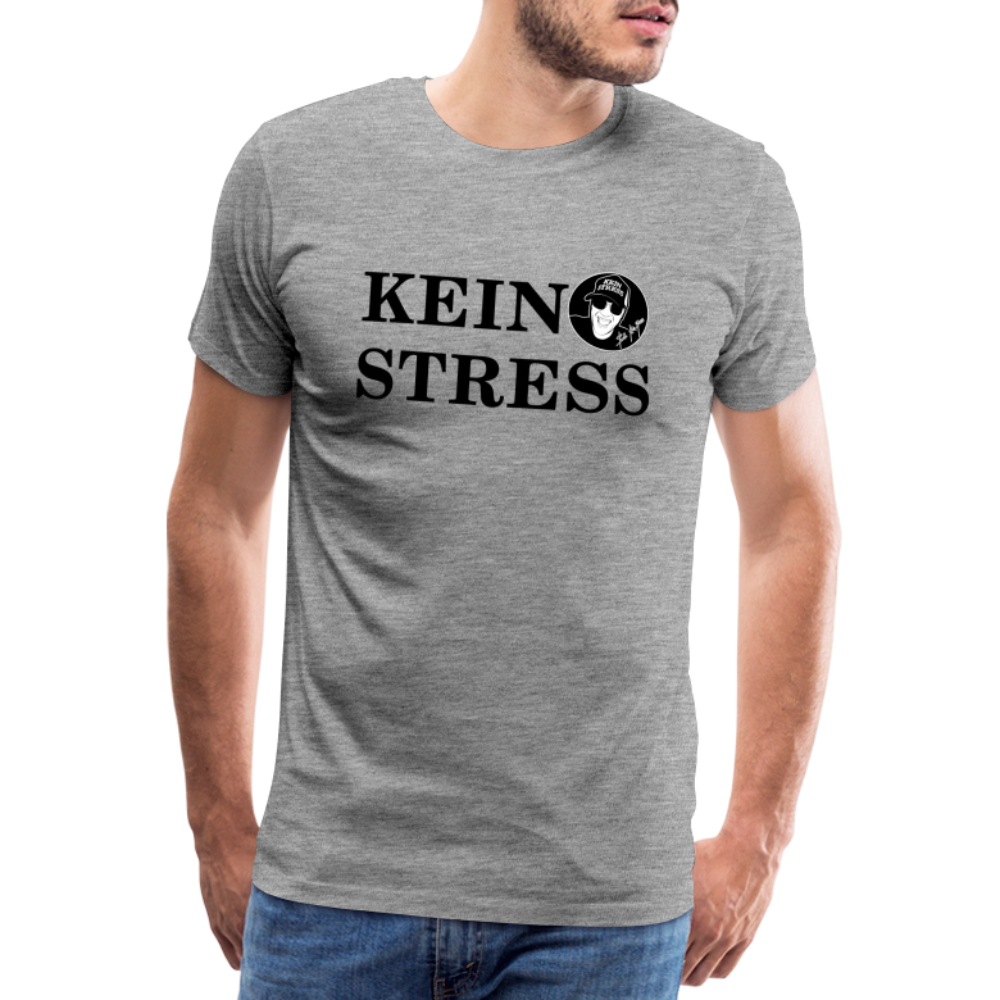 Boscho Kein Stress Premium Herren T-Shirt Limited Edition 2025 - Grau meliert