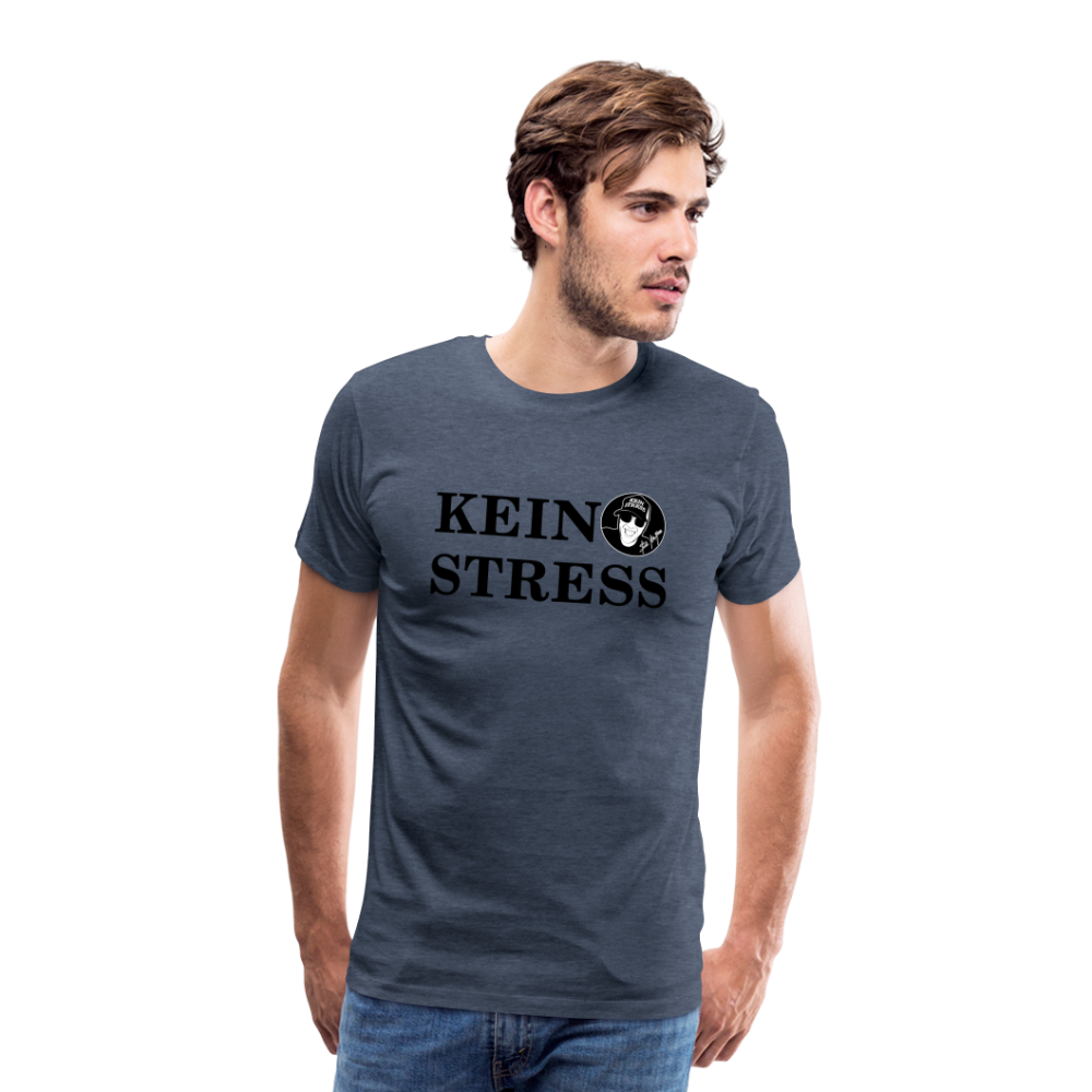 Boscho Kein Stress Premium Herren T-Shirt Limited Edition 2025 - Blau meliert