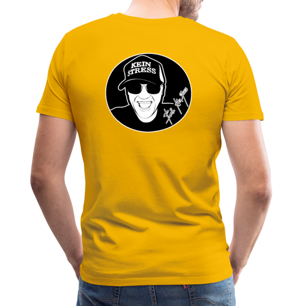 Boscho Kein Stress Premium Herren T-Shirt Limited Edition 2025 - Sonnengelb