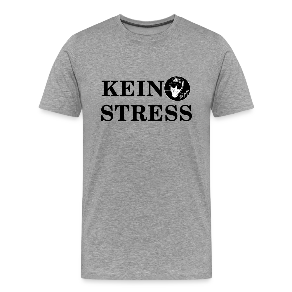 Boscho Kein Stress Premium Herren T-Shirt Limited Edition 2025 - Grau meliert