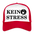 Boscho Kein Stress ® Trucker Cap Text deutsch KEIN STRESS mit Logo - Weiß/Rot