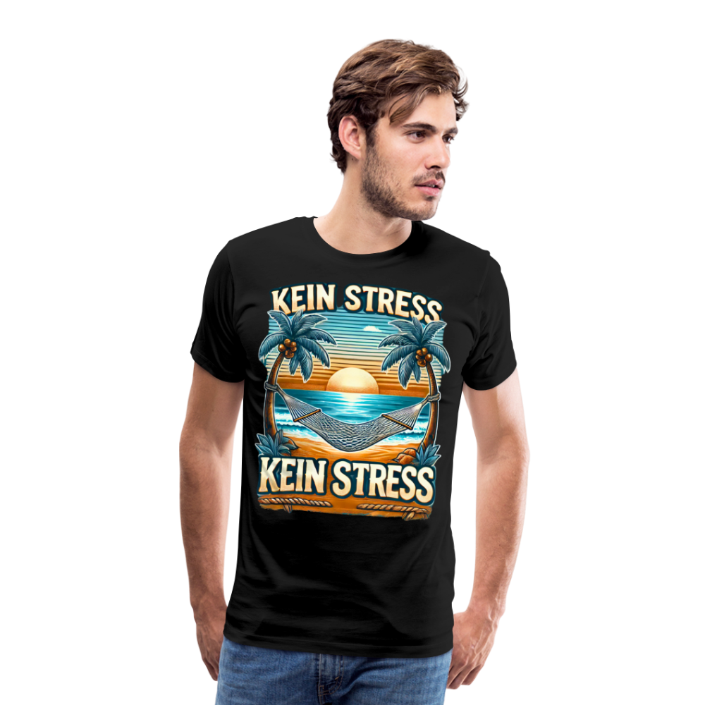 Boscho Kein Stress Premium Herren T-Shirt Limited Edition 2025 - Schwarz