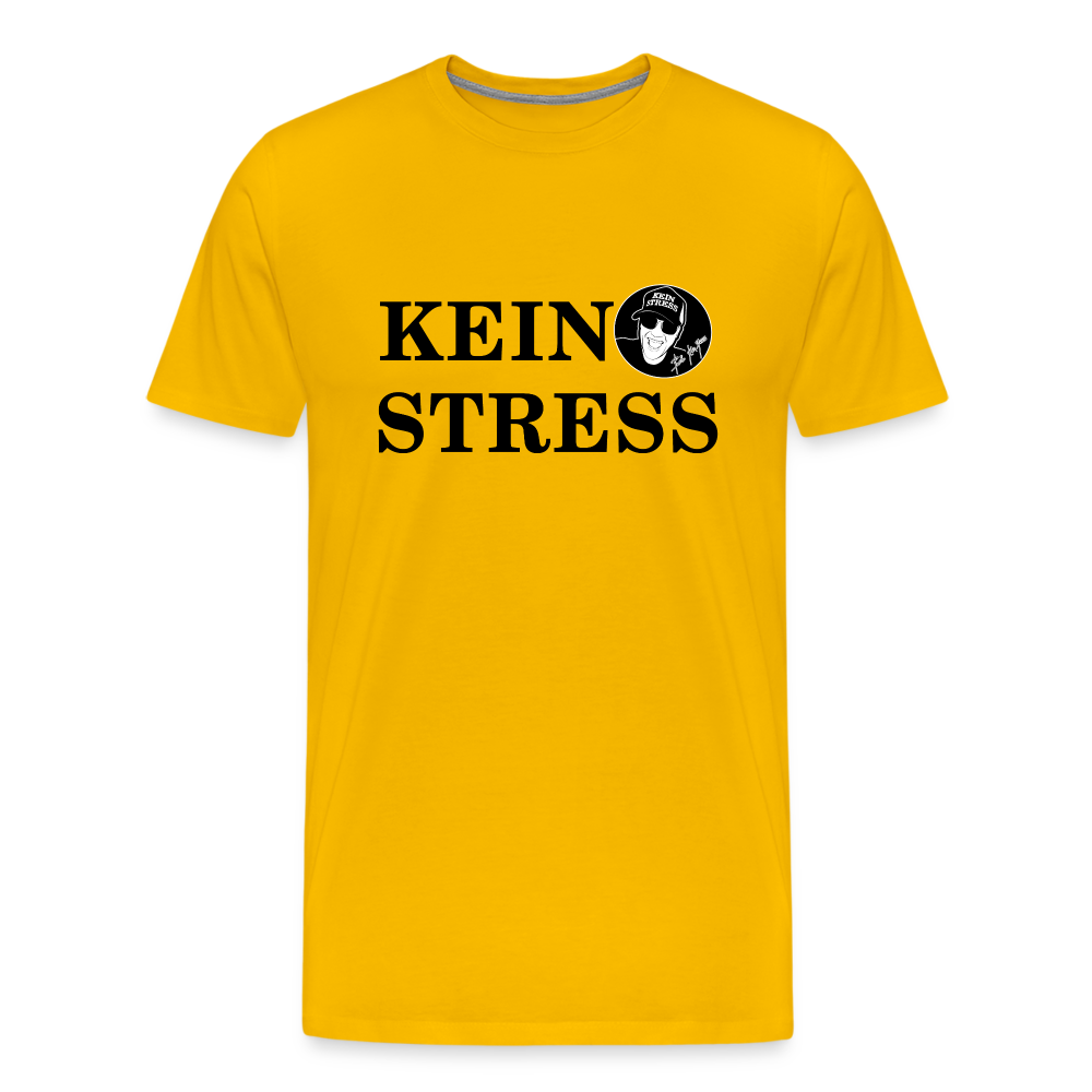 Boscho Kein Stress Premium Herren T-Shirt Limited Edition 2025 - Sonnengelb