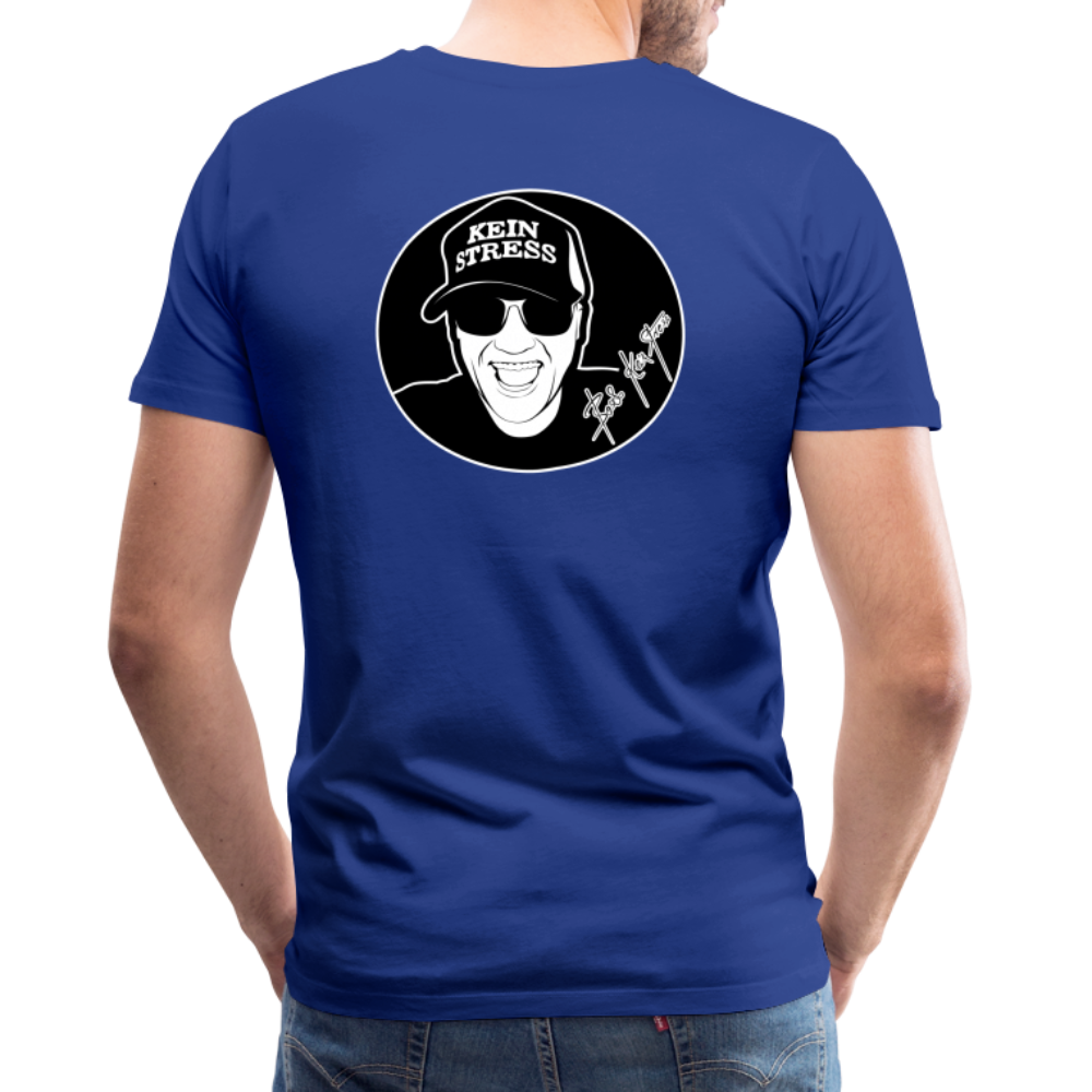 Boscho Kein Stress Premium Herren T-Shirt Limited Edition 2025 - Königsblau