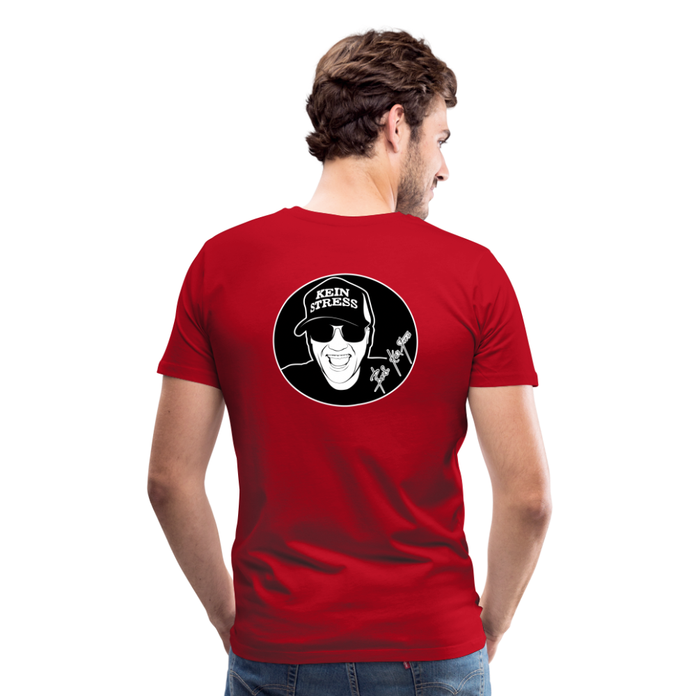 Boscho Kein Stress Premium Herren T-Shirt Limited Edition 2025 - Rot