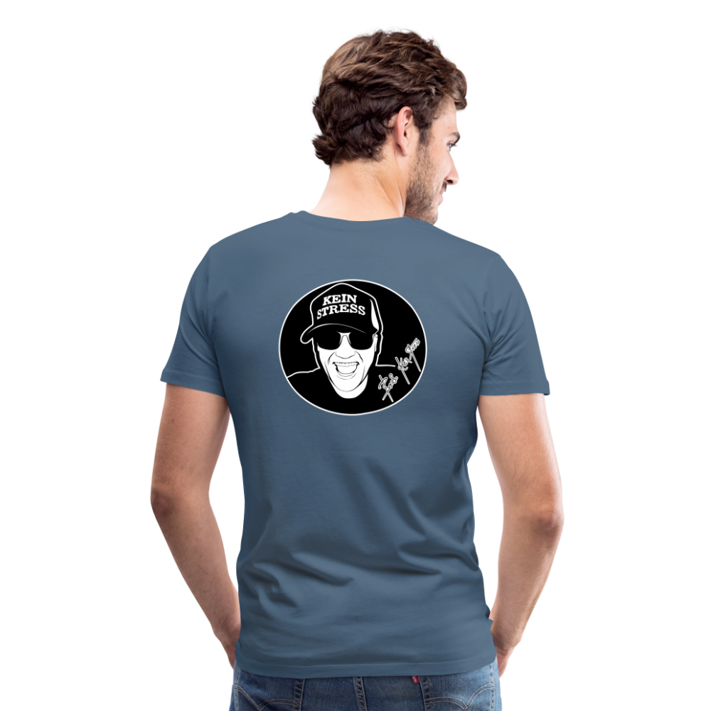 Boscho Kein Stress Premium Herren T-Shirt Limited Edition 2025 - Blaugrau