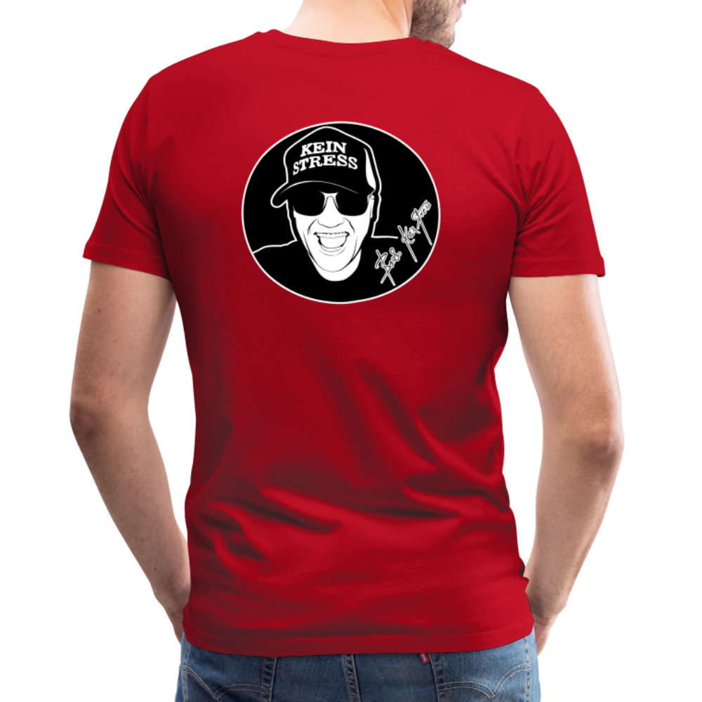 Boscho Kein Stress Premium Herren T-Shirt Limited Edition 2025 - Rot