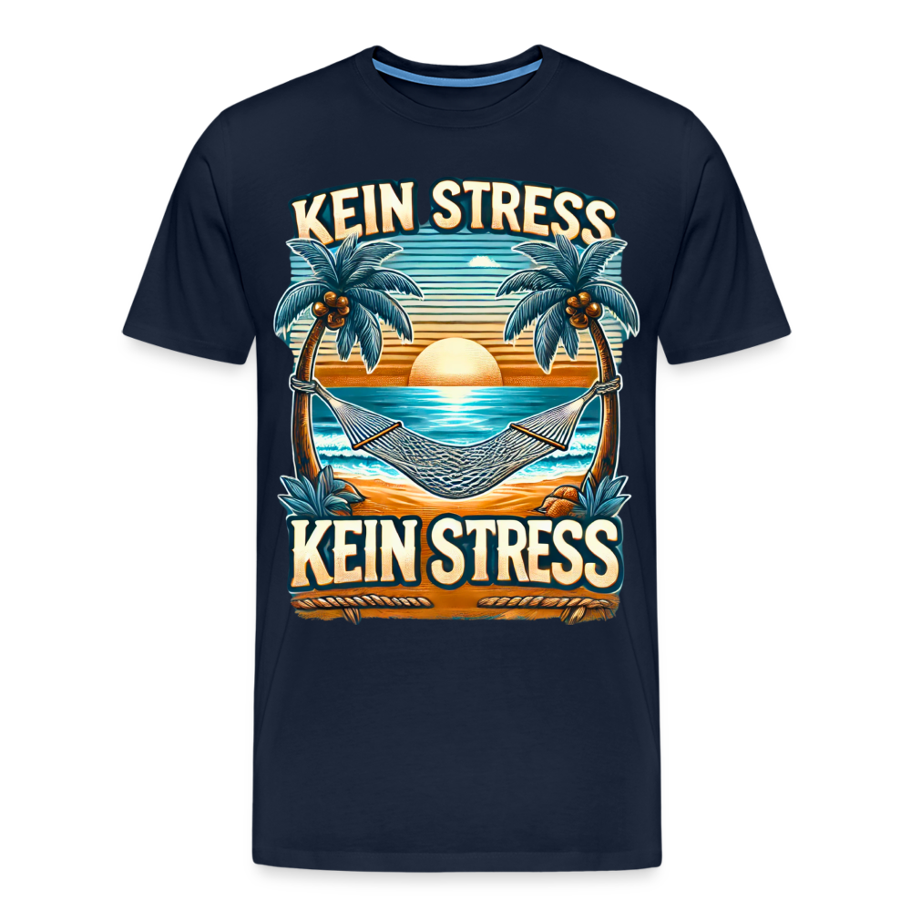 Boscho Kein Stress Premium Herren T-Shirt Limited Edition 2025 - Navy