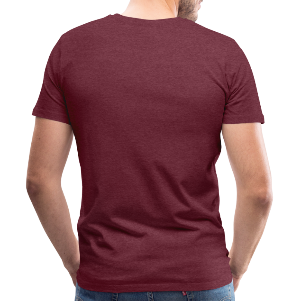 Boscho Kein Stress Premium Herren T-Shirt Limited Edition 2025 - Bordeauxrot meliert