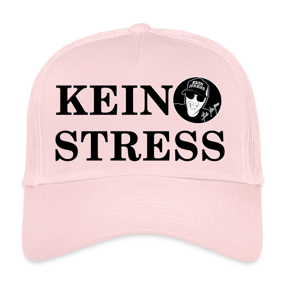 Boscho Kein Stress ® Trucker Cap Text deutsch KEIN STRESS mit Logo - Hellrosa