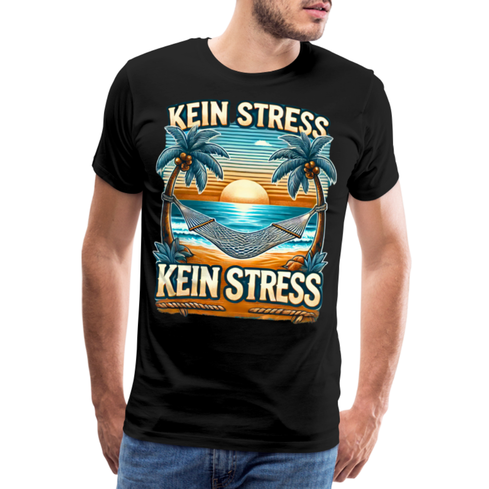 Boscho Kein Stress Premium Herren T-Shirt Limited Edition 2025 - Schwarz