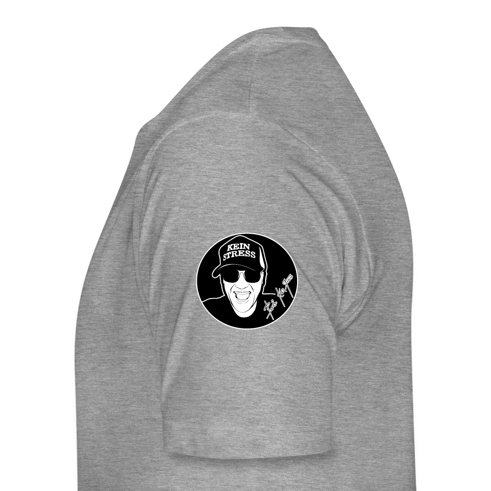 Boscho Kein Stress Premium Herren T-Shirt Limited Edition 2025 - Grau meliert