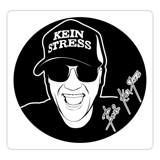 Boscho Kein Stress ® Sticker - Mattweiß