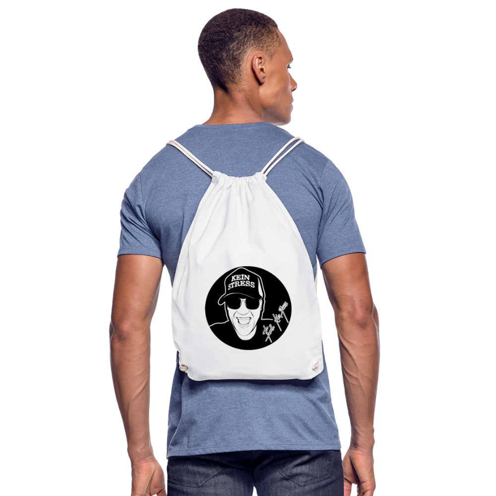 Boscho Kein Stress ® Turnbeutel - weiß