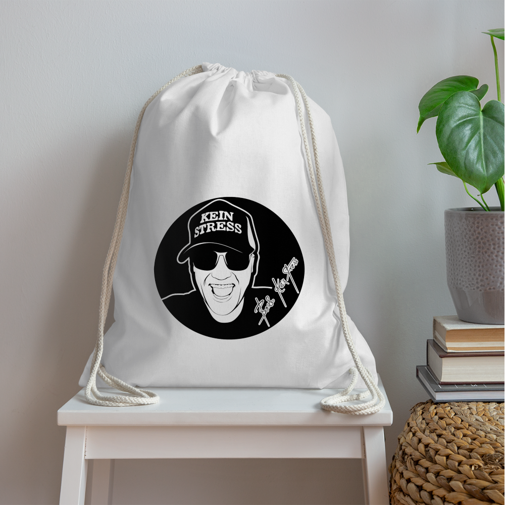 Boscho Kein Stress ® Turnbeutel - weiß
