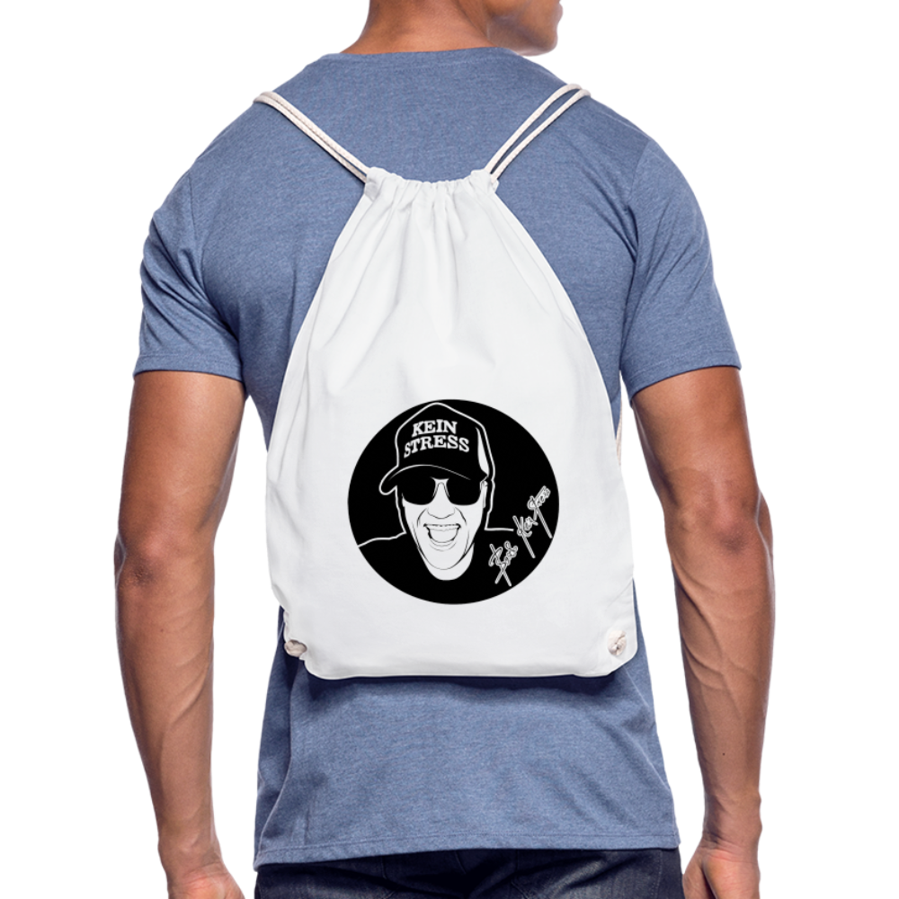 Boscho Kein Stress ® Turnbeutel - weiß