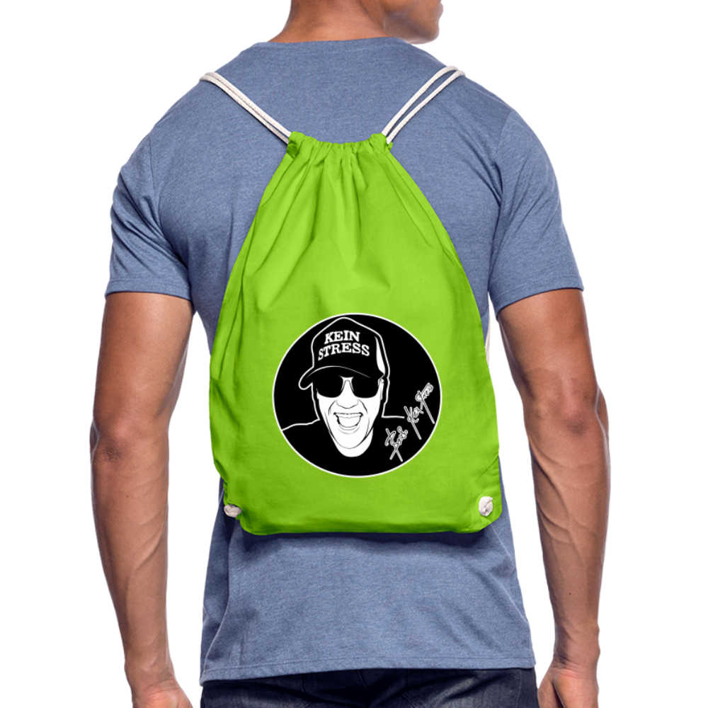 Boscho Kein Stress ® Turnbeutel - Neongrün