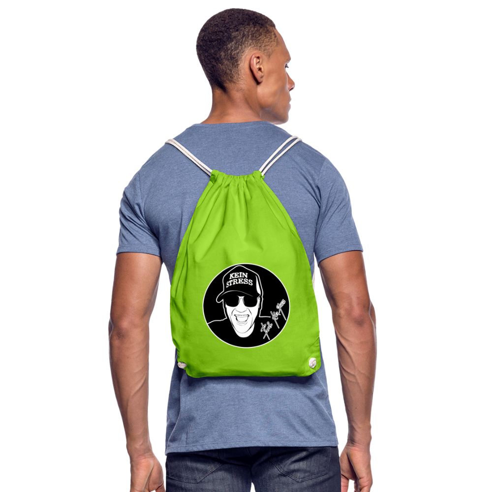 Boscho Kein Stress ® Turnbeutel - Neongrün