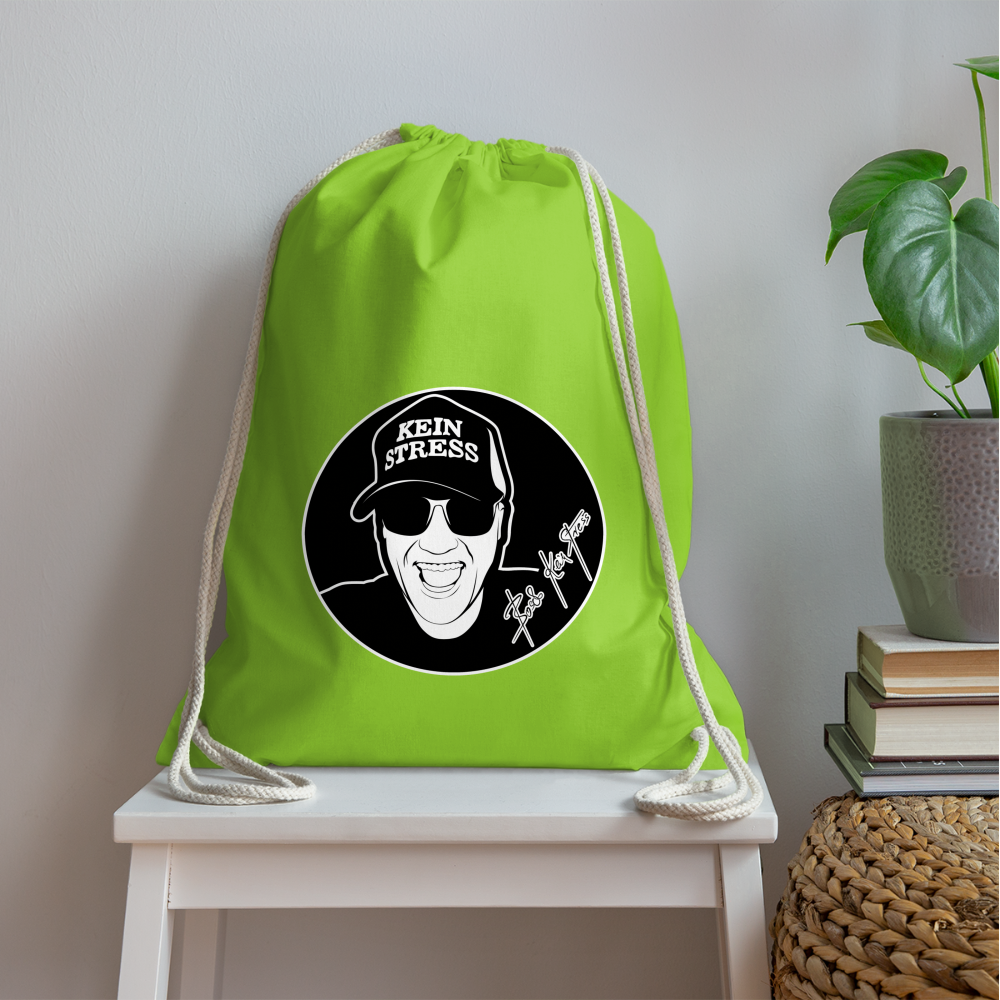 Boscho Kein Stress ® Turnbeutel - Neongrün