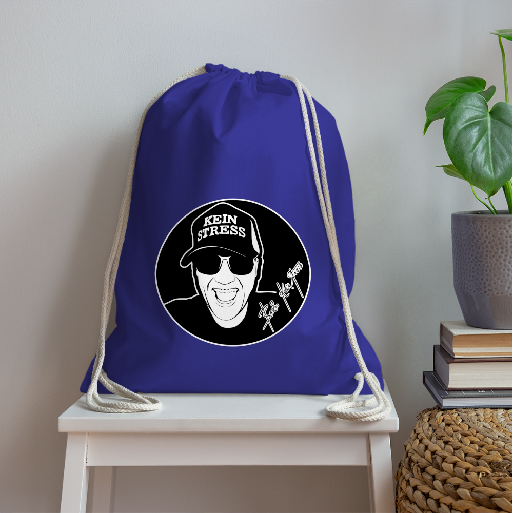 Boscho Kein Stress ® Turnbeutel - Königsblau