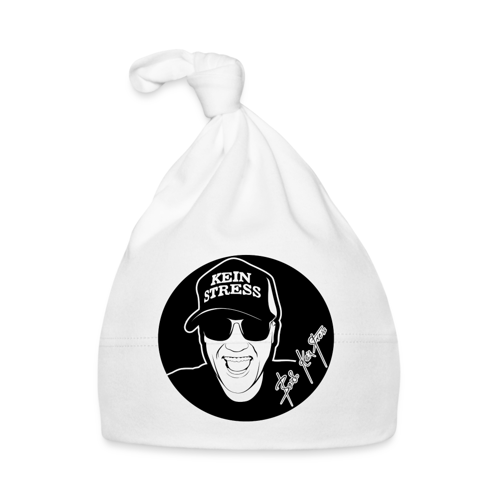 Boscho Kein Stress ® Baby Mütze - weiß