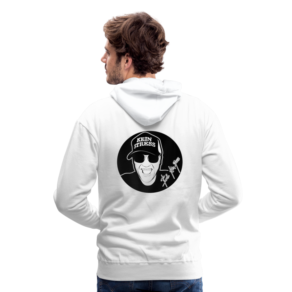Boscho Kein Stress ® Männer Premium Hoodie - weiß