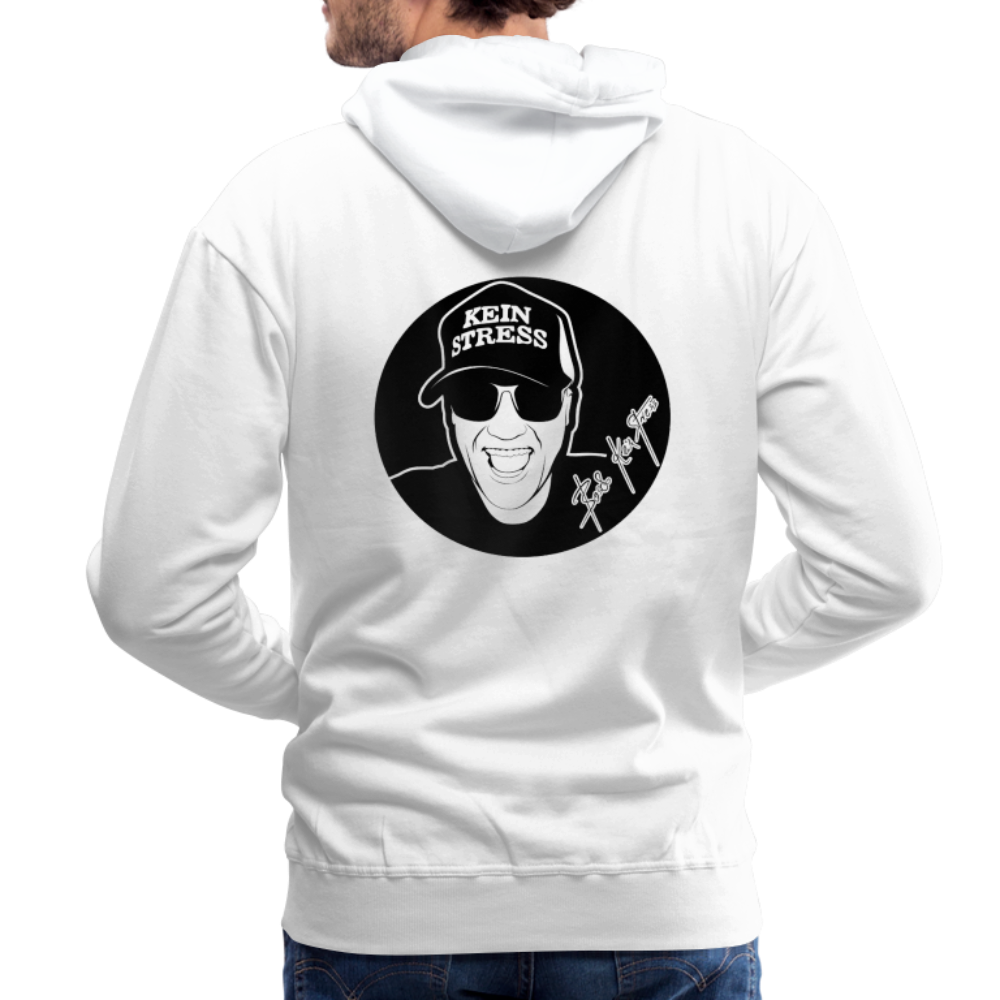 Boscho Kein Stress ® Männer Premium Hoodie - weiß